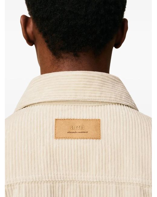 AMI Natural Hemdjacke Aus Cord