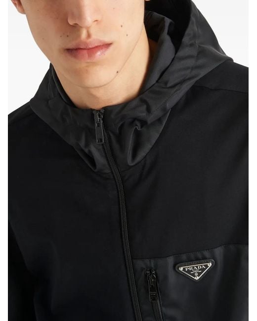 Prada Vest Met Capuchon En Rits in het Blue voor heren