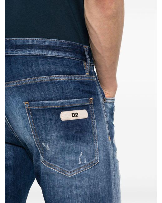 DSquared² Slim-fit Jeans in het Blue voor heren