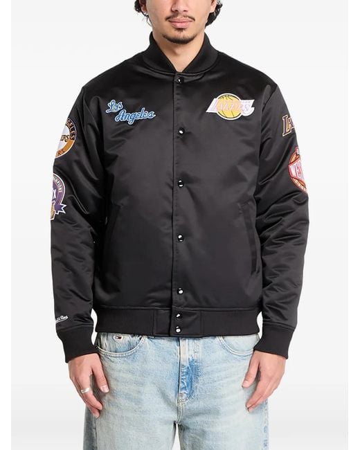 Mitchell & Ness Nba Blackout Heavyweight Buttoned Jacket for men