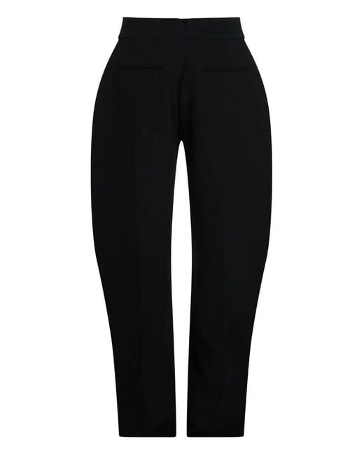 Karl Lagerfeld Black Karl Studio Wide-Leg High-Waisted Voluminous Trousers