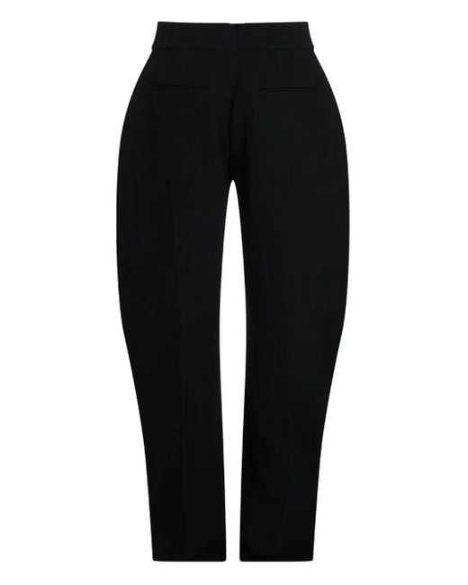 Karl Lagerfeld Karl Studio High Waist Broek Met Wijde Pijpen in het Black