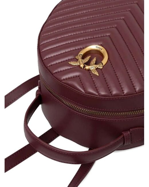 Pinko Purple Love Chevron Backpack