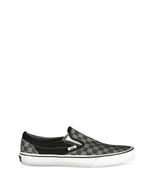 Vans White Checkerboard Classic Sneakers for men