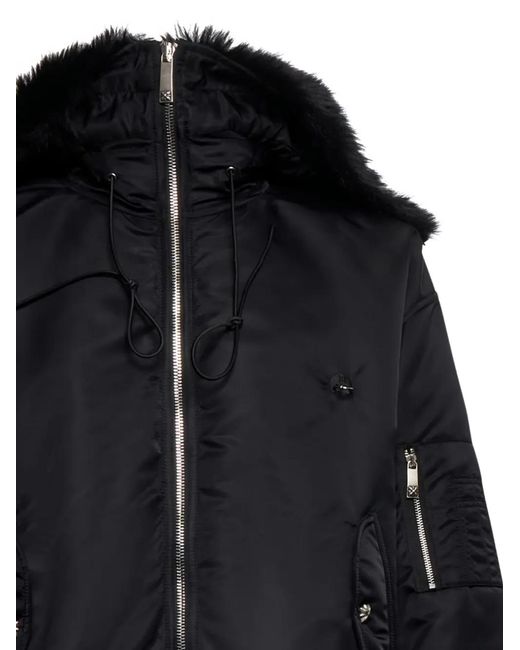 John Richmond Blue Textured-Collar Jacket for men