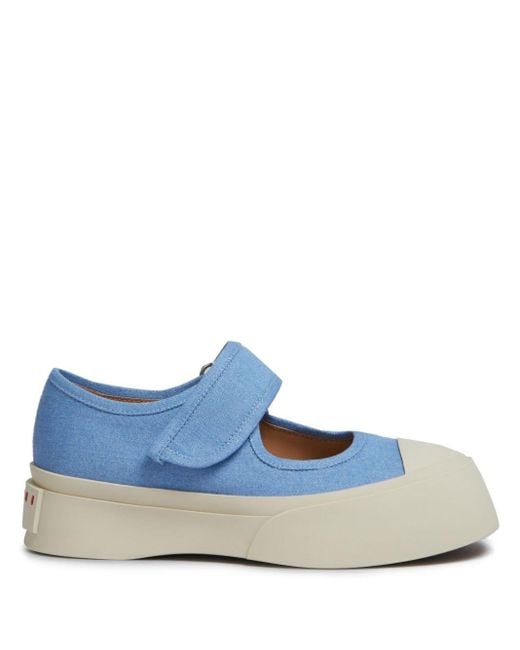 Marni Blue Pablo Mary Jane Sneakers