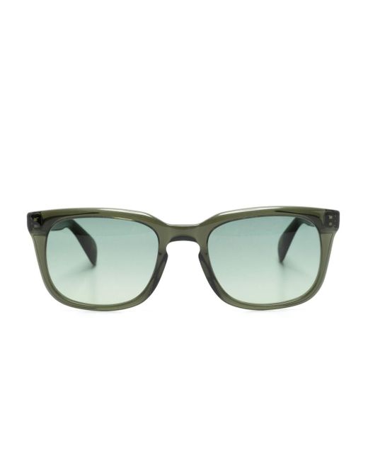 Moscot Green Shiddock Square-frame Sunglasses