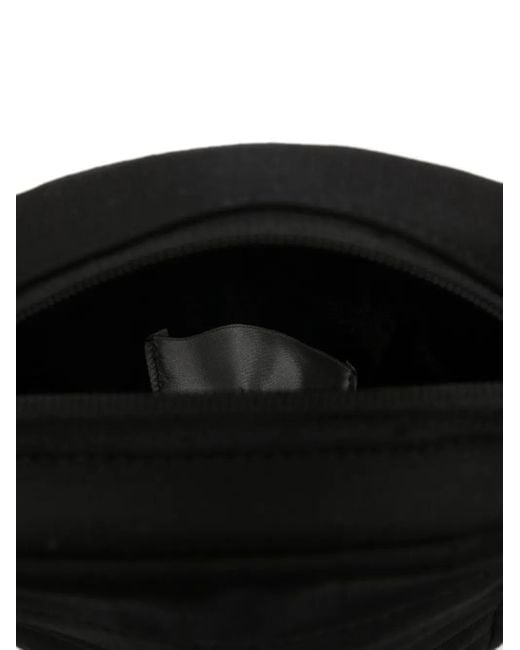 Arte' Black Logo-Lettering Messenger Bag for men