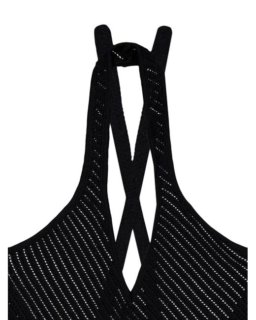 Laneus Black Knitted Swimsuit