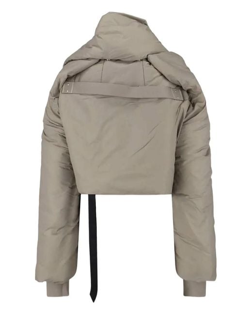 Rick Owens Natural Padded Zip-Up Jacket for men
