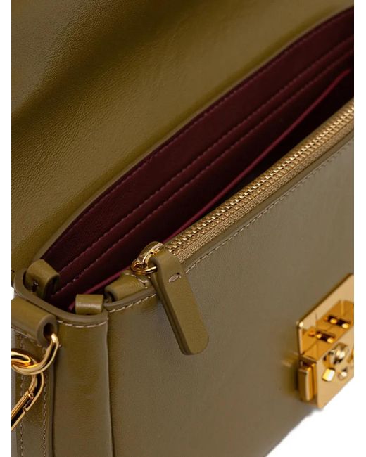 Coccinelle Metallic Medium C-Me Lock Shoulder Bag