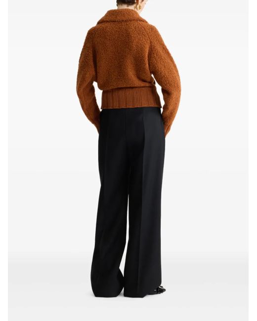 Patou Blue Lock Flared Trousers