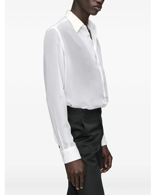 Maison Margiela White Long-Sleeves Shirt for men