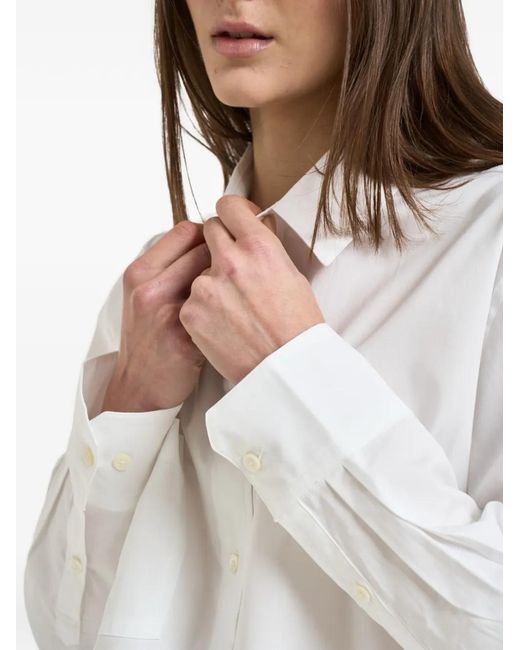 Anine Bing White Chest-Pocket Shirt