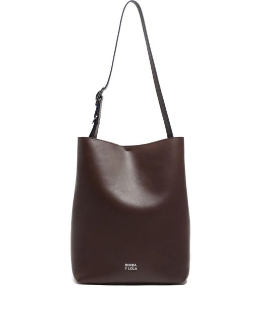 Bimba Y Lola Brown Große Carlino Schultertasche