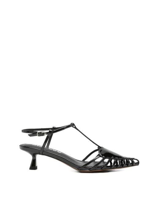 Bibi Lou White May Heart-Motif Sandals