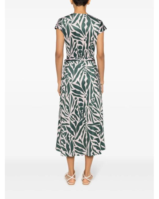 Robe Mi-Longue Falcao À Col V Lygia & Nanny en coloris White