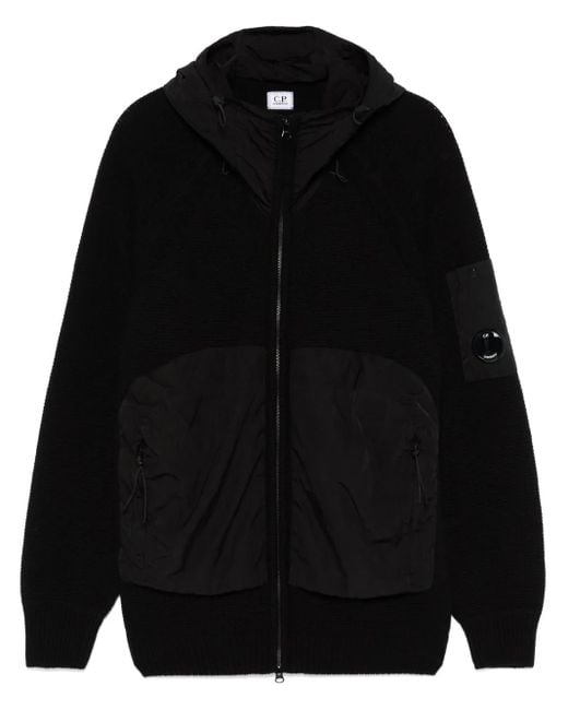メンズ C P Company フーデッド ジャケット Black