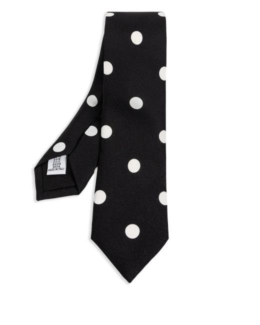 Corbata de seda Moschino de hombre de color Black