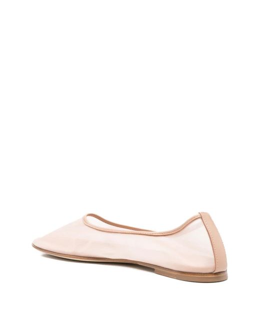 Dear Frances Pink Round-Neck Ballet Flat