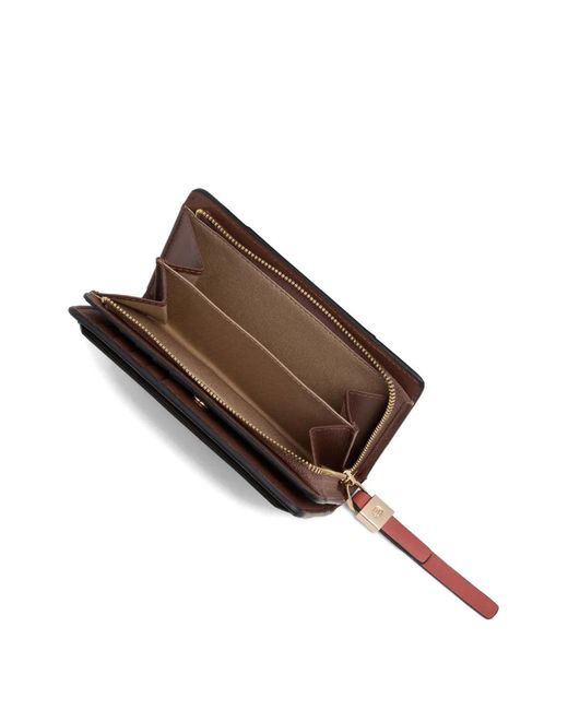Piquadro Red Bifold Leather Wallet