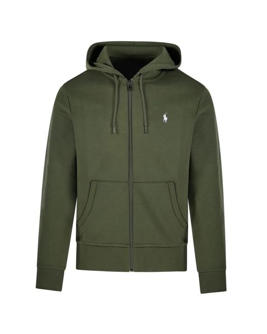 Ralph Lauren Green Polo Pony-Embroidered Hoodie for men