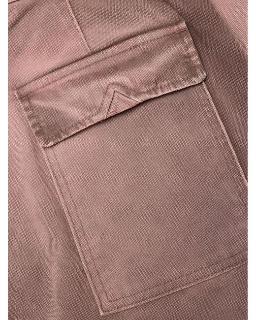 Rhude Brown Patch-Pockets Trousers for men