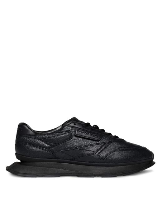 Reebok Black Classic Ltd Lace-Up Leather Sneakers