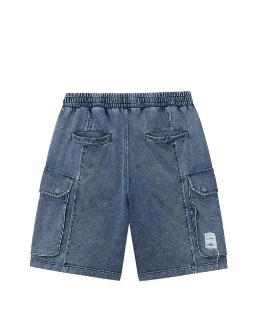 FIVE CM Blue Cargo Drawstring Shorts for men