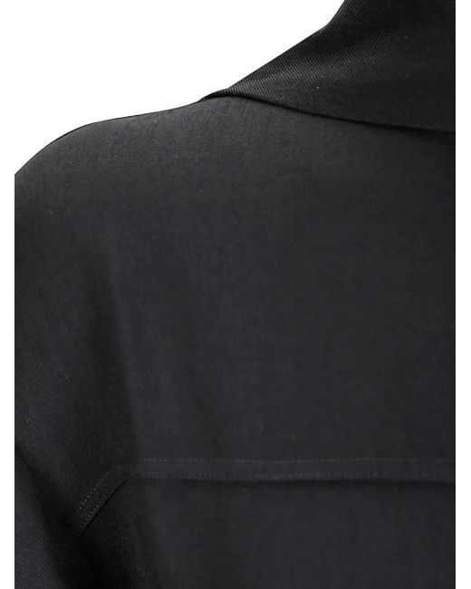 Studio Nicholson Black Belted Midi Dress