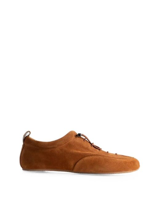 By Far Brown Prudent Suede Sneakers