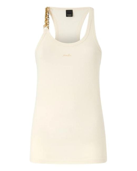 Pinko Natural Elegant Top For The Modern