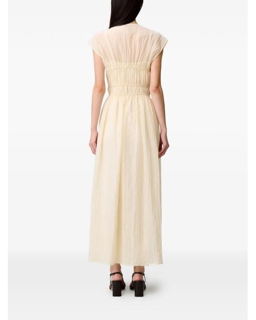 Claudie Pierlot White Flowy Maxi Dress