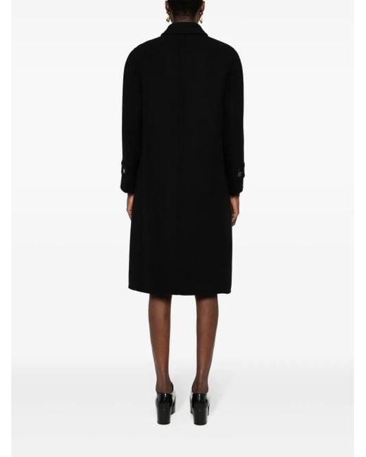 Gucci Black Reversible Gg Wool Coat