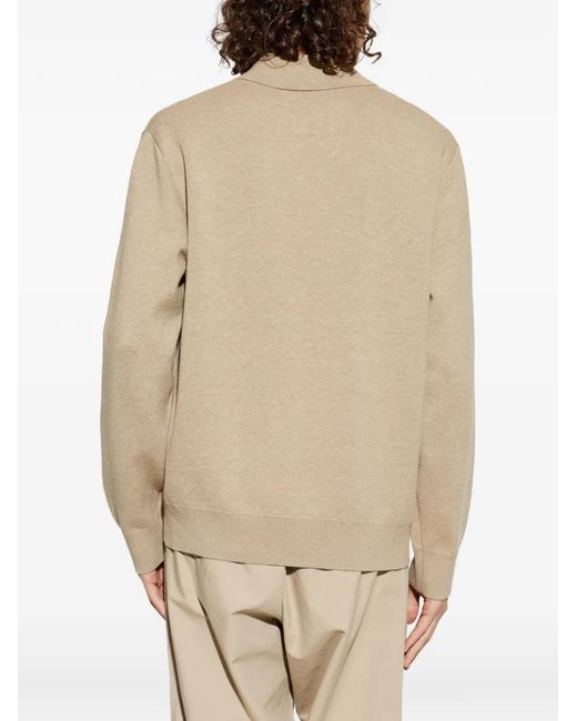 Samsøe & Samsøe White Sanino Long-Sleeves Polo Shirt for men