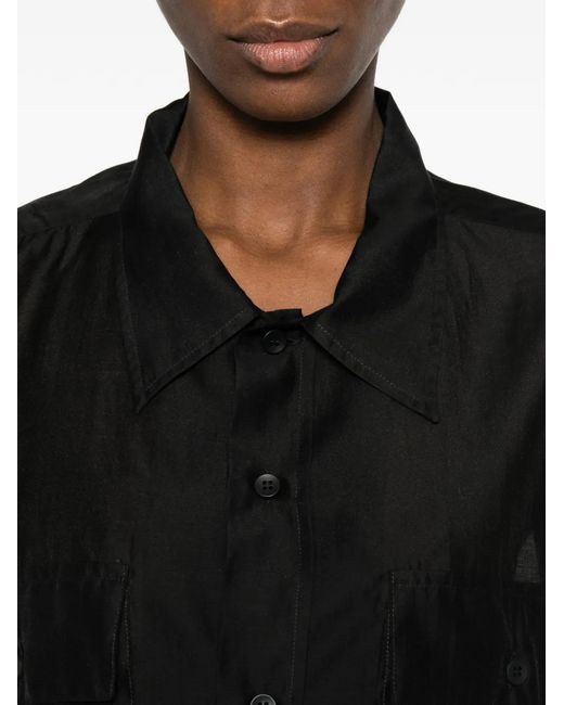 Thelatest Black Chemise Daria À Poches De Poitrine