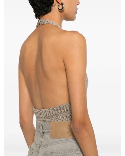 Haikure White Bethany Faded-Effect Wide-Leg Jeans