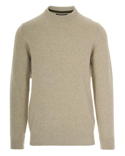 Barbour Natural Speckled Crew-Neck Sweater for men