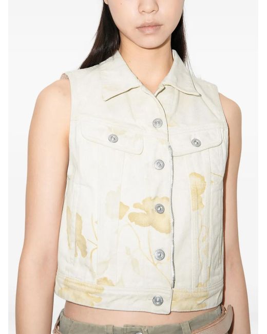 Our Legacy Natural Zip-Up Denim Vest