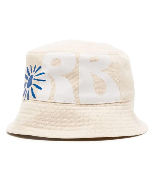 Cappello Bucket Con Stampa di Ruslan Baginskiy in White
