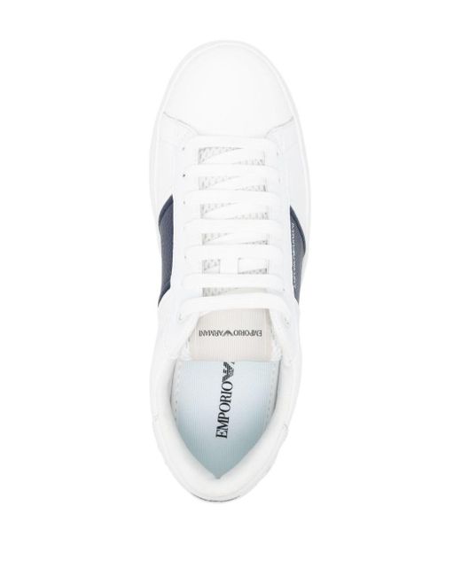 Emporio Armani Sneakers Met Logoprint in het White voor heren