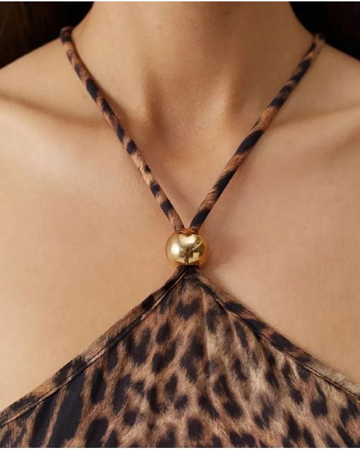 Melissa Odabash Natural Sage Cheetah Maxi Dress