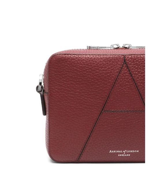 Aspinal Purple Camera Crossbody Bag