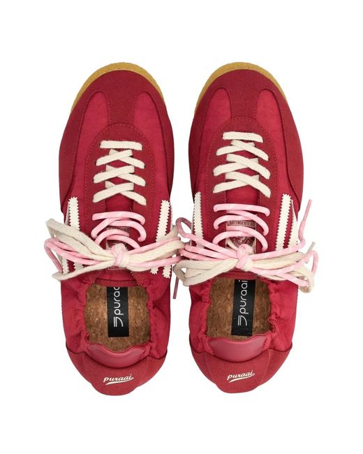 PURAAI Red Logo Sneakers