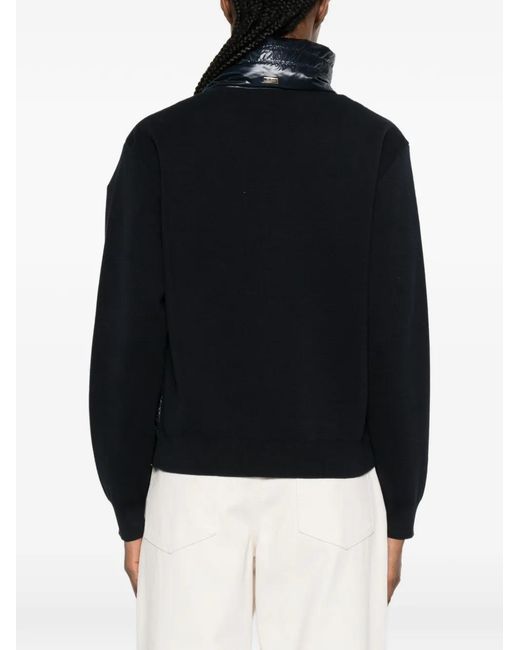 Herno Black Quilted Zip-Fastening Jacket