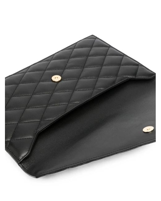Saint Laurent Black Quilted Clutch Bag