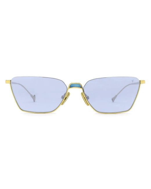 Eyepetizer Blue Kanda Rectangle-Frame Sunglasses