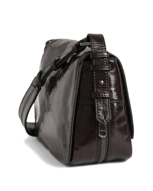 Zadig & Voltaire Black Le Zouzou Retro Patent Bag