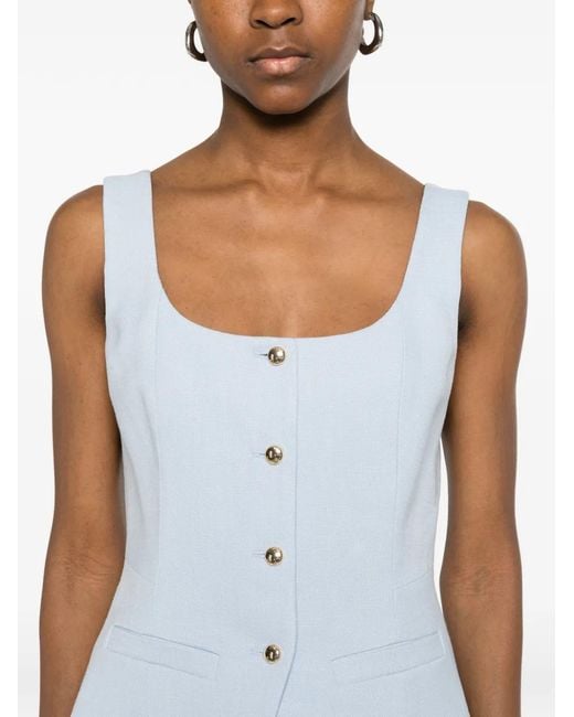 Maje Blue Long Tailored Jacket