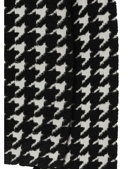 Maglione girocollo in pied-de-poule di Burberry in Black